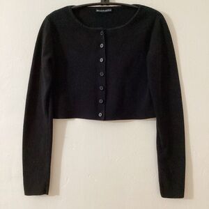 💚Brandy Melville Classic Black Cardigan